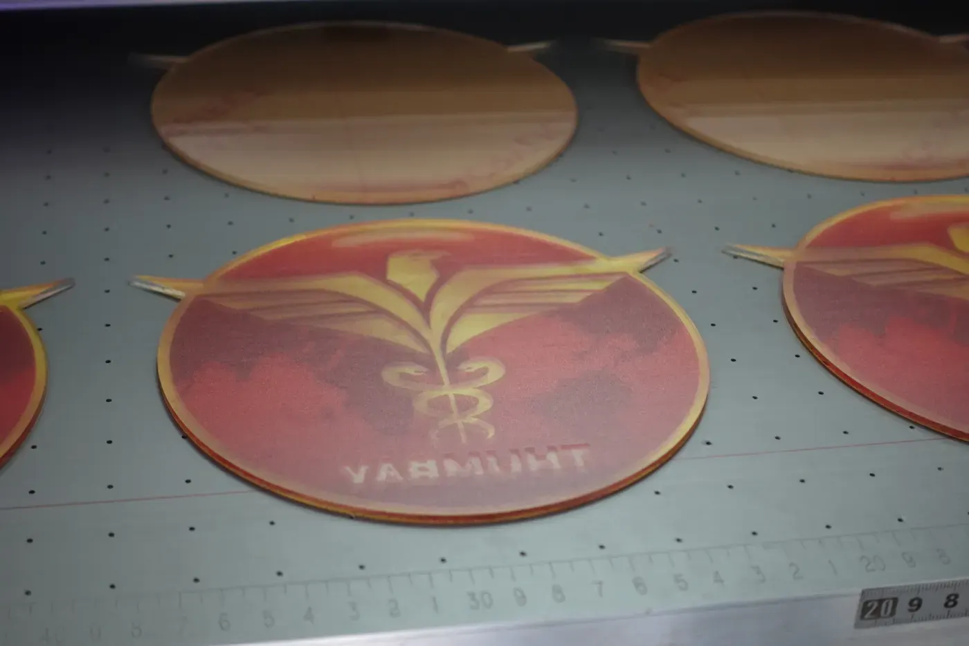 Printed wooden coasters