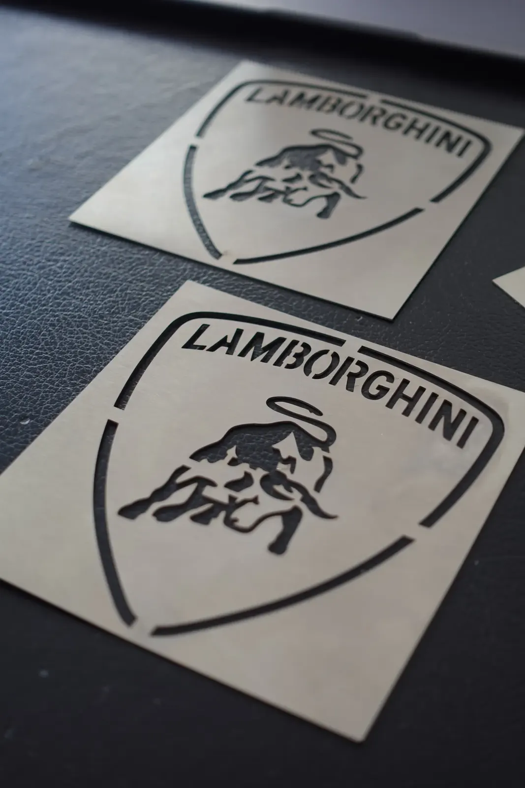 Stainless steel Lamborghini stencils